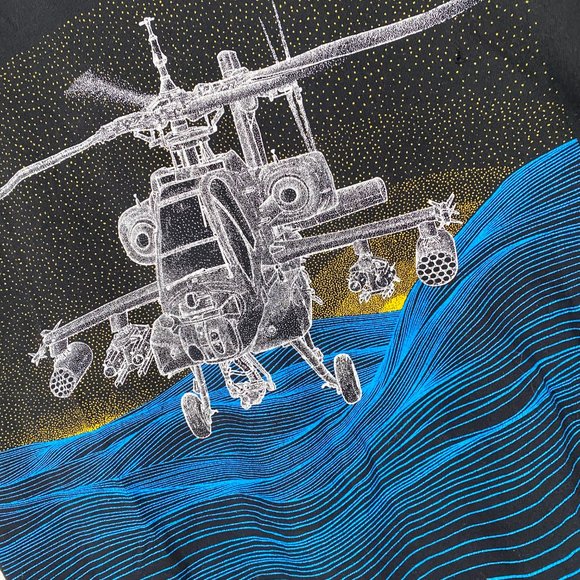 Vintage Apache AH64 Graphic Tee - Picture 4 of 5